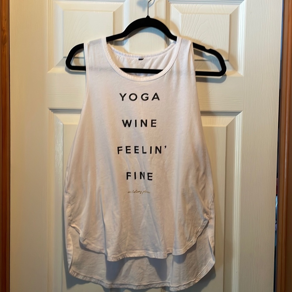 Betsey Johnson ,Tank top, lrg, great saying in front